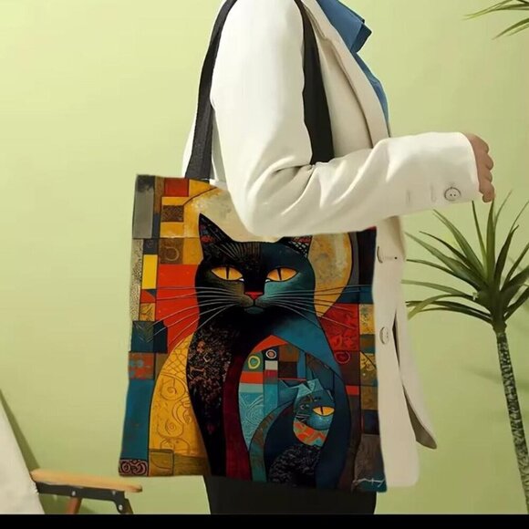 Cat Pattern Multipurpose Bag - Picture 5 of 11